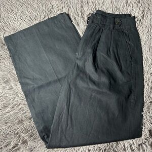 Madewell Black Wide-Leg Pants